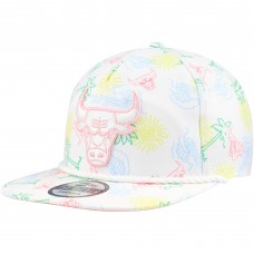 Бейсболка Chicago Bulls New Era Palm Trees and Waves Golfer - White