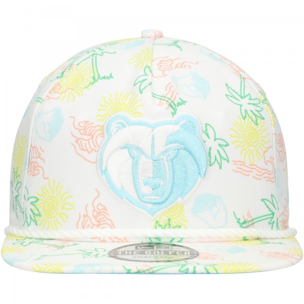 Бейсболка Memphis Grizzlies New Era Palm Trees and Waves Golfer - White