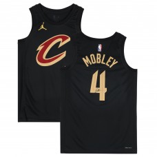 Evan Mobley Cleveland Cavaliers Autographed Fanatics Authentic Black Jordan Brand 2022-23 Statement Edition Jersey
