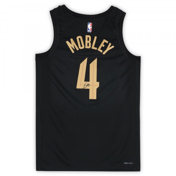 Evan Mobley Cleveland Cavaliers Autographed Fanatics Authentic Black Jordan Brand 2022-23 Statement Edition Jersey