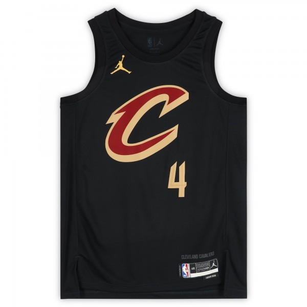 Evan Mobley Cleveland Cavaliers Autographed Fanatics Authentic Black Jordan Brand 2022-23 Statement Edition Jersey