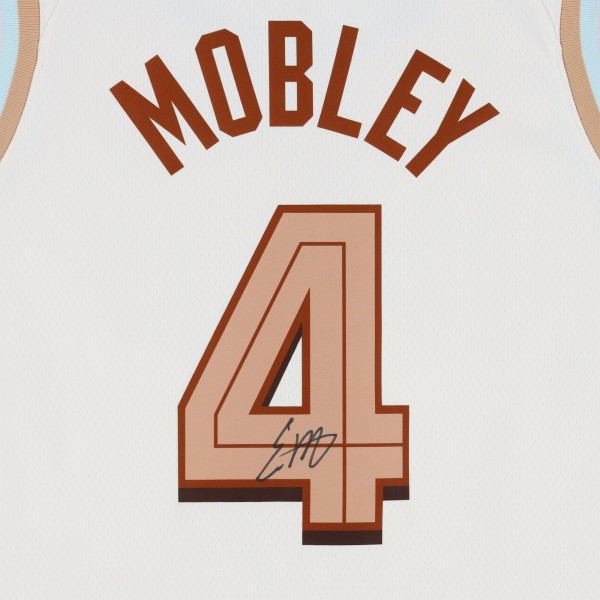 Evan Mobley Cleveland Cavaliers Autographed Fanatics Authentic White Nike 2022-23 City Edition Swingman Jersey