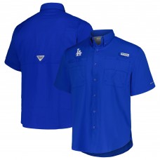 Los Angeles Dodgers Columbia Royal Tamiami Omni-Shade Button-Down Shirt