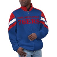 Philadelphia 76ers G-III Sports by Carl Banks Royal Game Ball Full-Zip Track Jacket