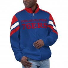 Philadelphia 76ers G-III Sports by Carl Banks Royal Game Ball Full-Zip Track Jacket