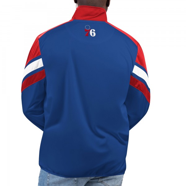 Philadelphia 76ers G-III Sports by Carl Banks Royal Game Ball Full-Zip Track Jacket