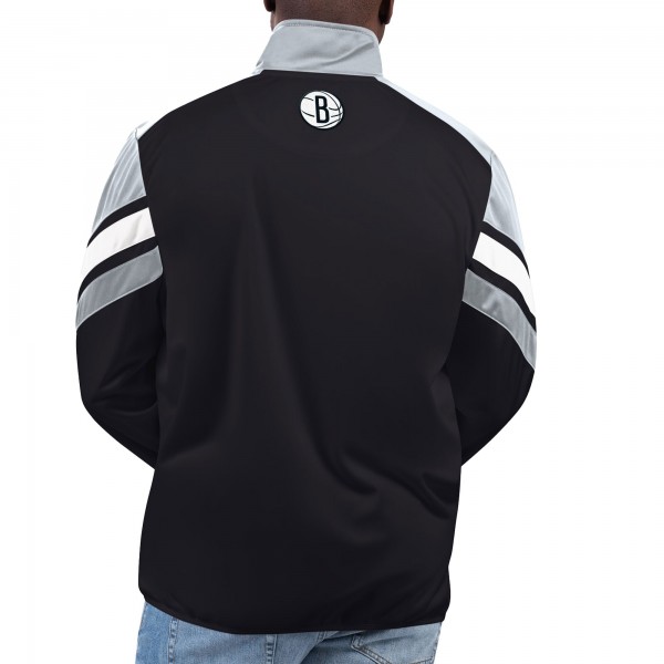 Кофта на молнии Brooklyn Nets G-III Sports by Carl Banks Game Ball Track - Black