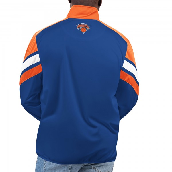Кофта на молнии New York Knicks G-III Sports by Carl Banks Game Ball Track - Royal