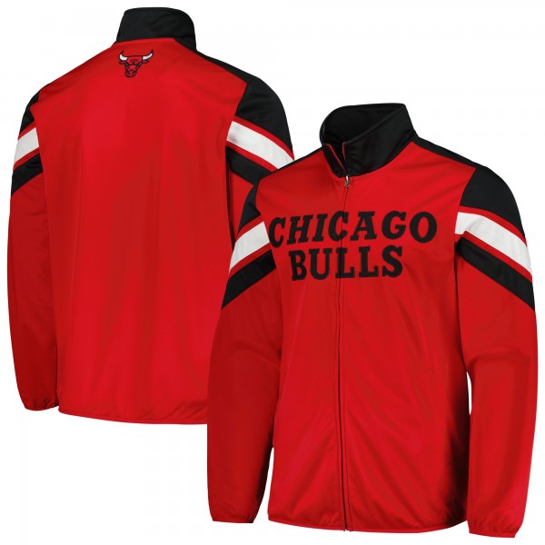 Кофта на молнии Chicago Bulls G-III Sports by Carl Banks Red Game Ball Track