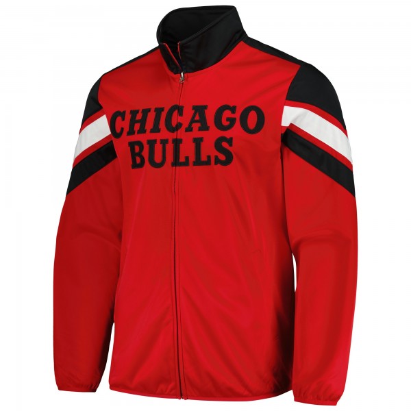 Кофта на молнии Chicago Bulls G-III Sports by Carl Banks Red Game Ball Track