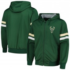 Толстовка на молнии Milwaukee Bucks G-III Sports by Carl Banks Contender - Hunter Green