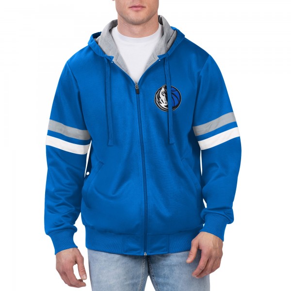 Толстовка на молнии Dallas Mavericks G-III Sports by Carl Banks Contender - Blue