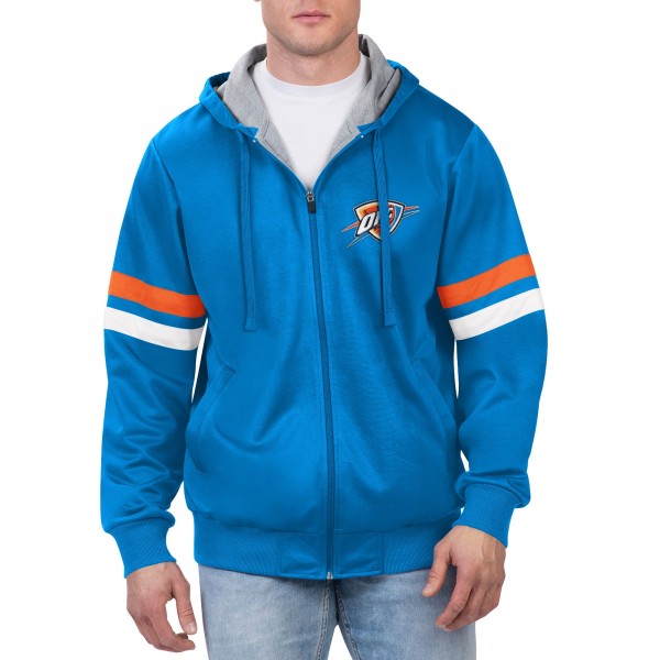 Кофта на молнии Oklahoma City Thunder G-III Sports by Carl Banks Blue Contender
