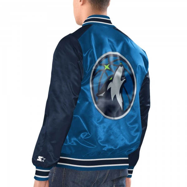 Куртка Minnesota Timberwolves Starter Renegade Satin Full-Snap Varsity - Blue/Navy