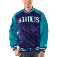 Бомбер Charlotte Hornets Starter Renegade Satin Varsity - Purple/Teal