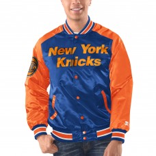 Бомбер New York Knicks Starter Renegade Satin Varsity - Blue/Orange