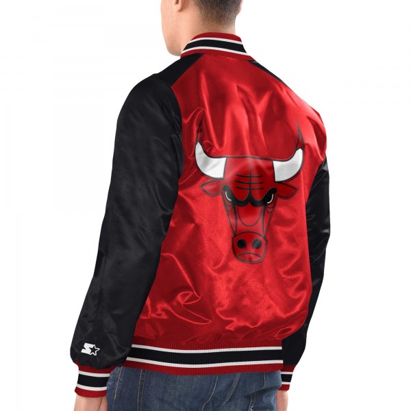 Куртка на кнопках Chicago Bulls Starter Renegade Satin Varsity - Red/Black
