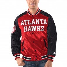 Бомбер Atlanta Hawks Starter Renegade Satin Varsity - Red/Black