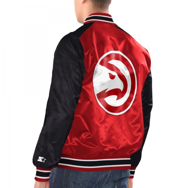 Бомбер Atlanta Hawks Starter Renegade Satin Varsity - Red/Black