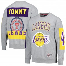 Кофта Los Angeles Lakers Tommy Jeans Hayes Crew Neck - Heather Gray