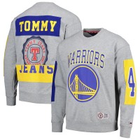 Кофта Golden State Warriors Tommy Jeans Hayes Crew Neck - Heather Gray