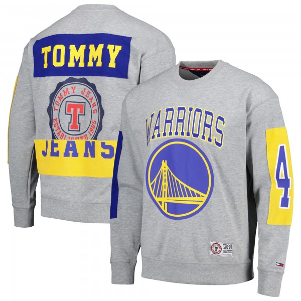 Кофта Golden State Warriors Tommy Jeans Hayes Crew Neck - Heather Gray