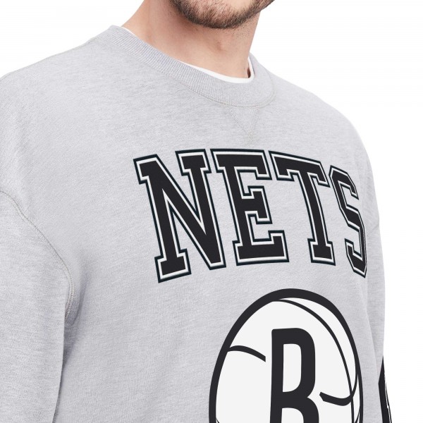 Кофта Brooklyn Nets Tommy Jeans Hayes Crew Neck - Heather Gray