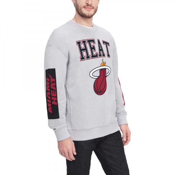 Кофта Miami Heat Tommy Jeans Hayes Crew Neck - Heather Gray
