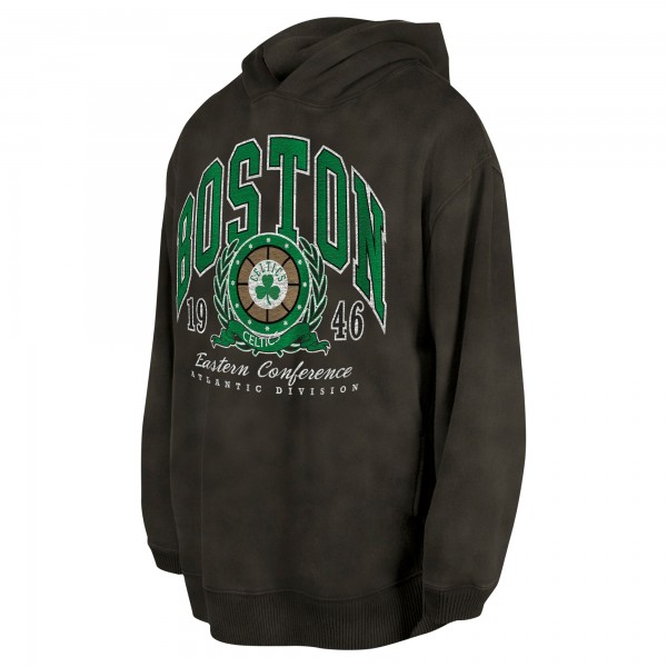 Толстовка Boston Celtics New Era Unisex Oversized Essentials Pigment Wash Fleece - Charcoal