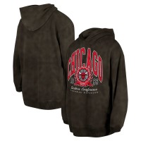 Толстовка Chicago Bulls New Era Unisex Oversized Essentials Pigment Wash Fleece - Charcoal