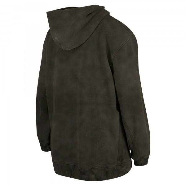 Unisex Philadelphia 76ers New Era Charcoal Oversized Essentials Pigment Wash Fleece Pullover Hoodie