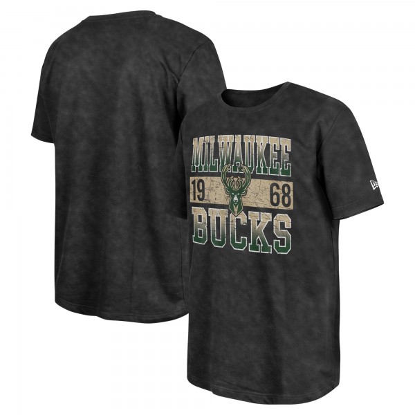 Футболка Milwaukee Bucks New Era Enzyme Washed Oversized - Black