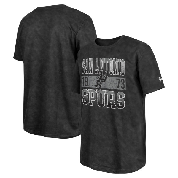Футболка San Antonio Spurs New Era Black Enzyme Washed Oversized
