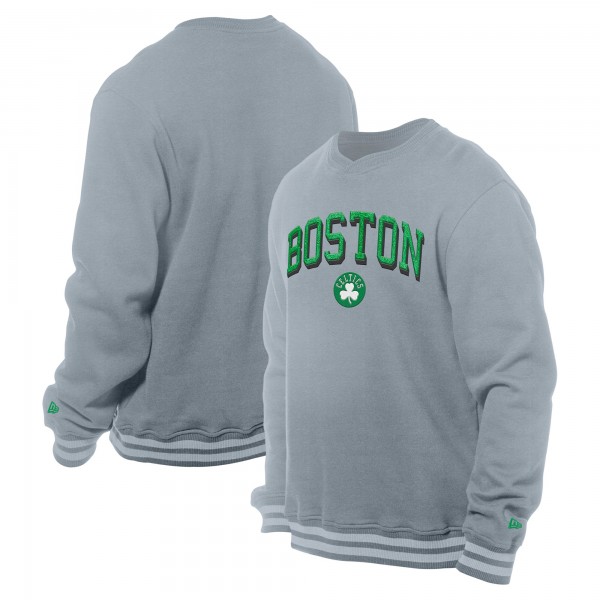 Кофта Boston Celtics New Era Chenille Cross Over - Gray