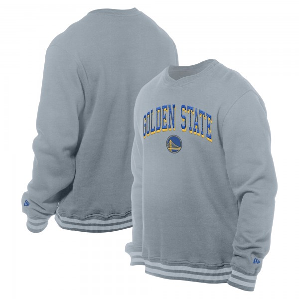 Кофта Golden State Warriors New Era Chenille Cross Over - Gray
