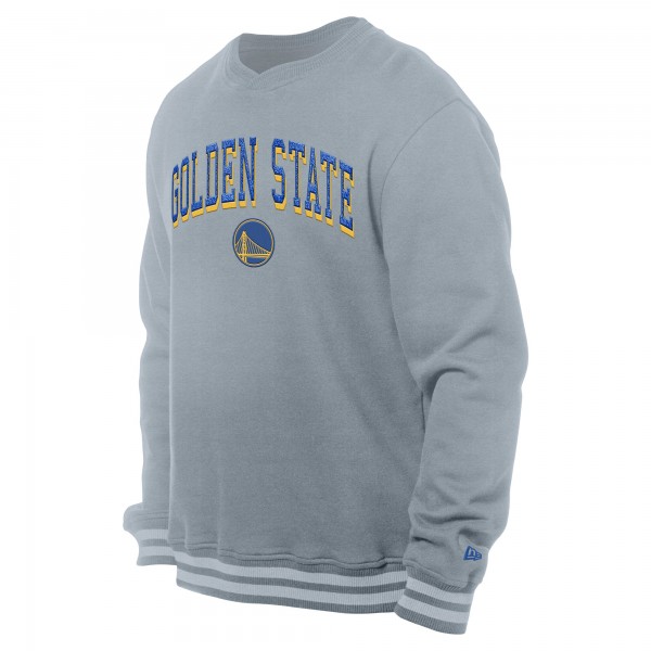Кофта Golden State Warriors New Era Chenille Cross Over - Gray