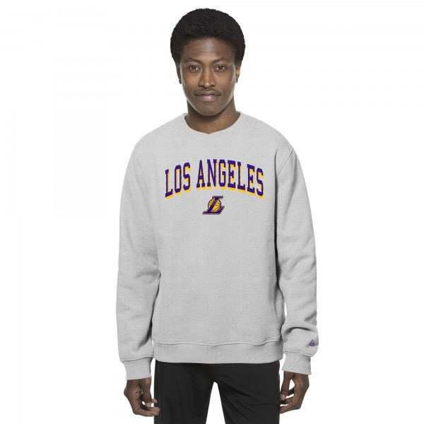 Кофта Los Angeles Lakers New Era Chenille Cross Over - Gray
