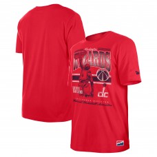 Washington Wizards New Era Red Enzyme Wash Oversized T-Shirt