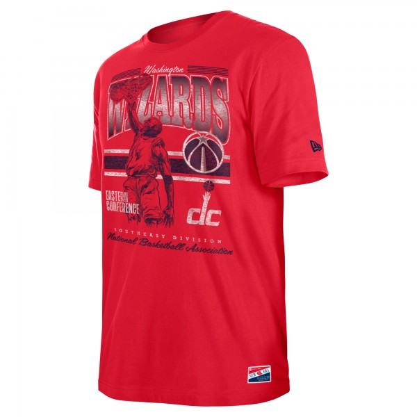 Washington Wizards New Era Red Enzyme Wash Oversized T-Shirt