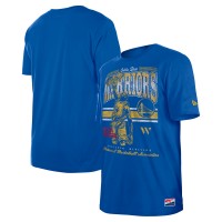 Футболка Golden State Warriors New Era Enzyme Wash Oversized - Royal