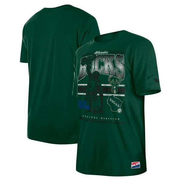 Футболка Milwaukee Bucks New Era Enzyme Wash Oversized - Hunter Green