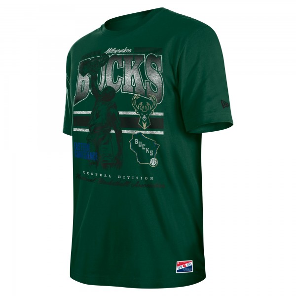 Футболка Milwaukee Bucks New Era Enzyme Wash Oversized - Hunter Green