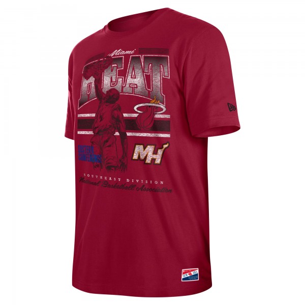 Футболка Miami Heat New Era Red Enzyme Wash Oversized