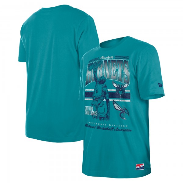 Футболка Charlotte Hornets New Era Enzyme Wash Oversized - Teal