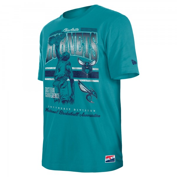 Футболка Charlotte Hornets New Era Enzyme Wash Oversized - Teal
