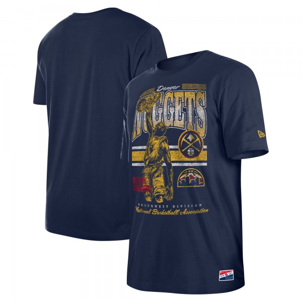 Denver Nuggets New Era Navy Enzyme Wash Oversized T-Shirt