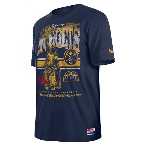 Denver Nuggets New Era Navy Enzyme Wash Oversized T-Shirt