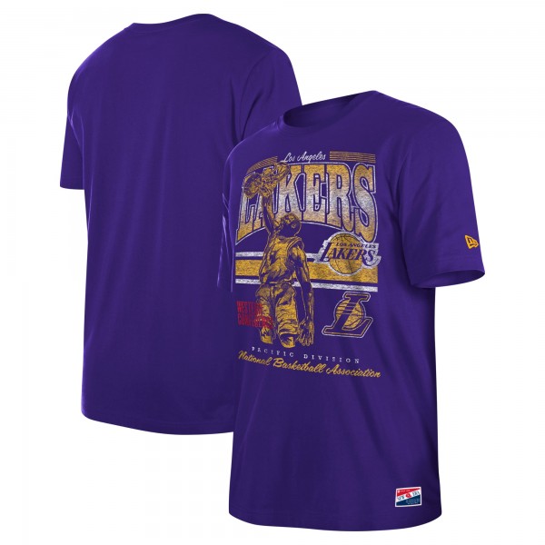 Футболка Los Angeles Lakers New Era Enzyme Wash Oversized - Purple