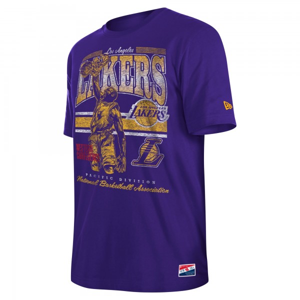 Футболка Los Angeles Lakers New Era Enzyme Wash Oversized - Purple