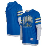 Толстовка Футболка Golden State Warriors New Era Layered Long Sleeve - Royal